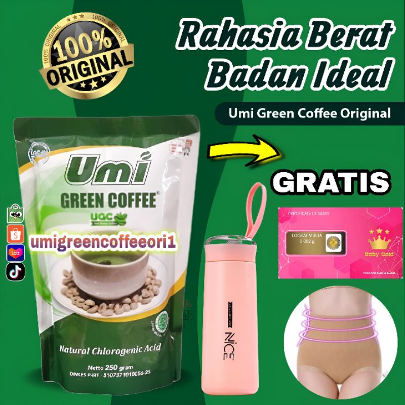 Jual Umi Green Coffee Original Pelangsing Kopi Penurun Berat Badan ...