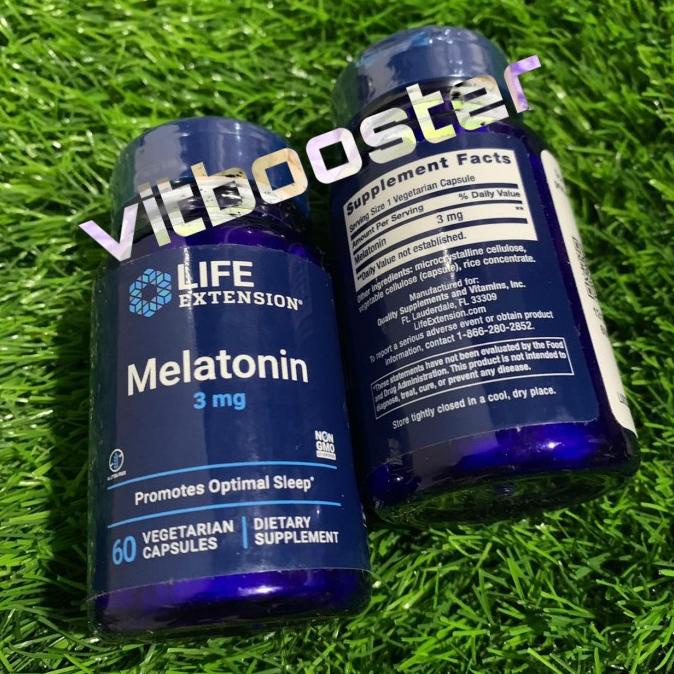 Jual Life Extension Melatonin 60 Capsule LifeExtension Melatonin USA ...