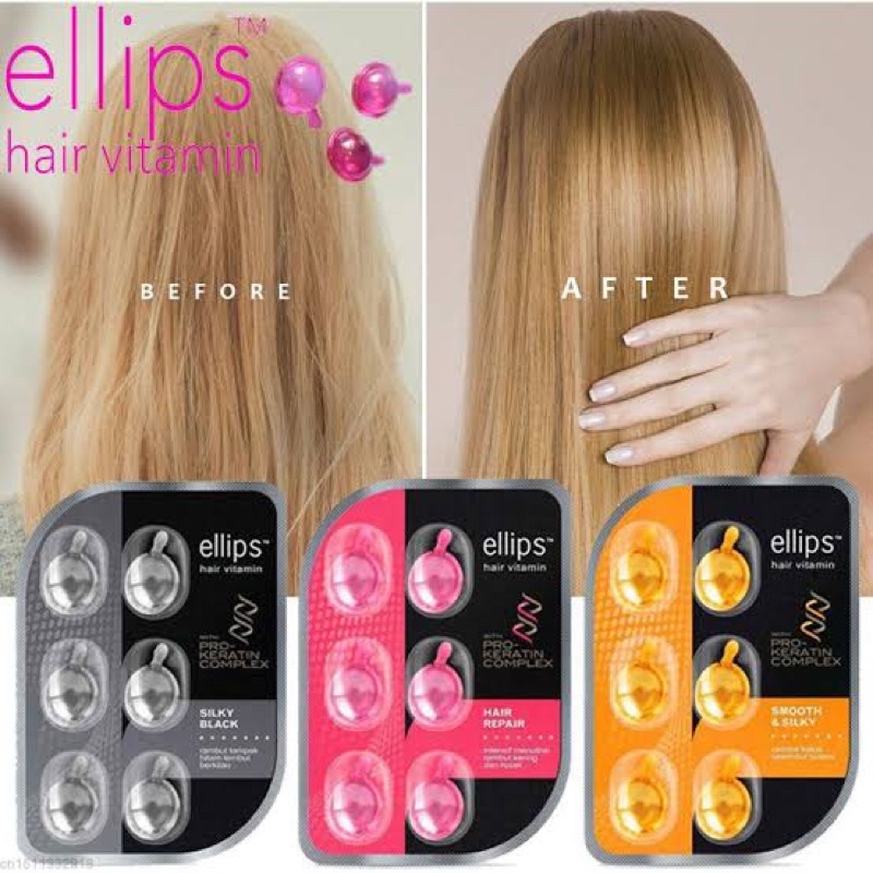 Jual ELLIPS HAIR VITAMIN PRO KERATIN | Vitamin Rambut ellips | Shopee ...