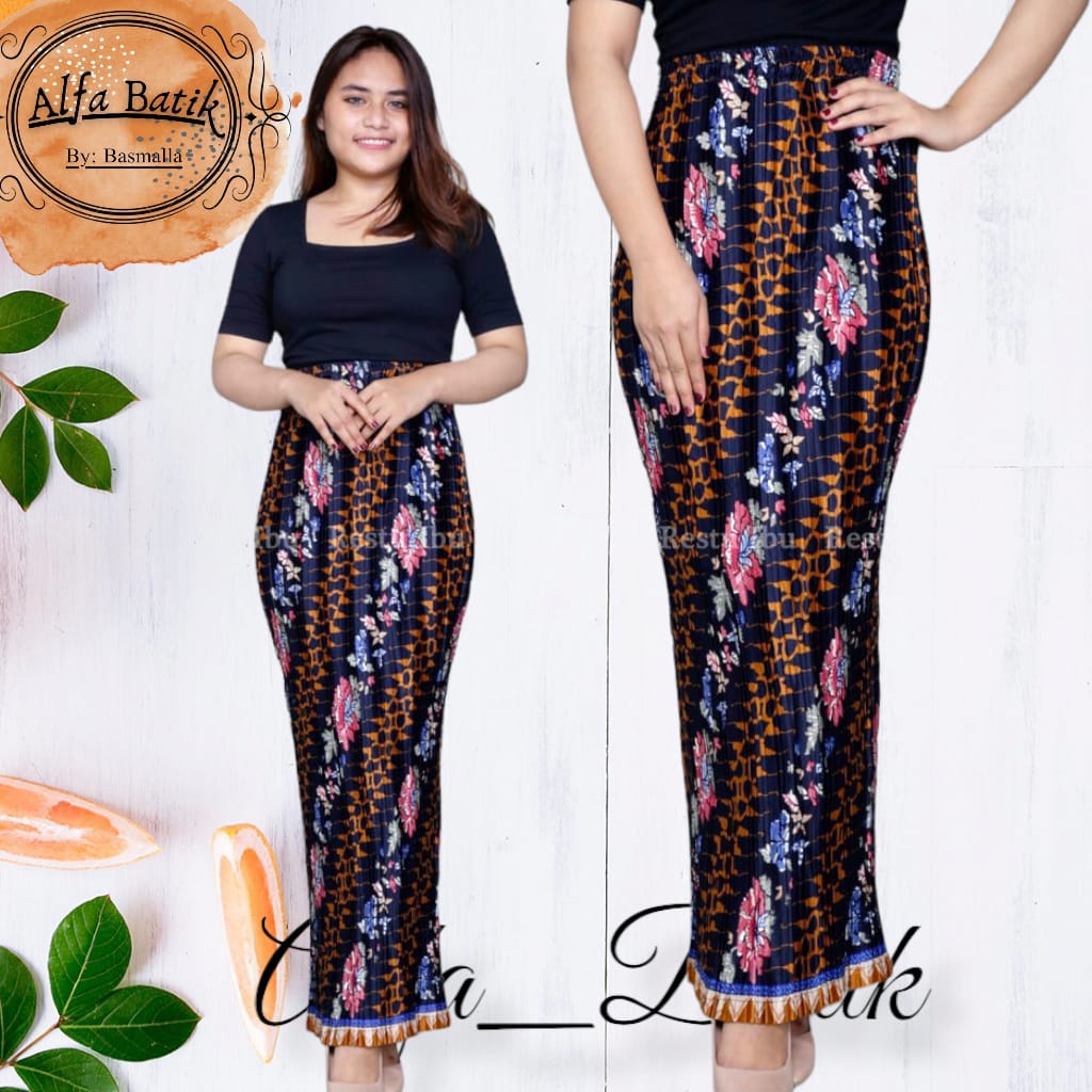 Jual Rok Plisket Batik Rok Plisket Bawahan Kebaya Rok Kebaya Rok Wisuda Ragam Motif 8586