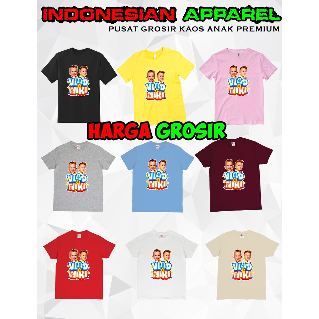 Jual KAOS T SHIRT ANAK VLAD NIKI TERBARU PREMIUM INDONESIAN APPAREL B ...