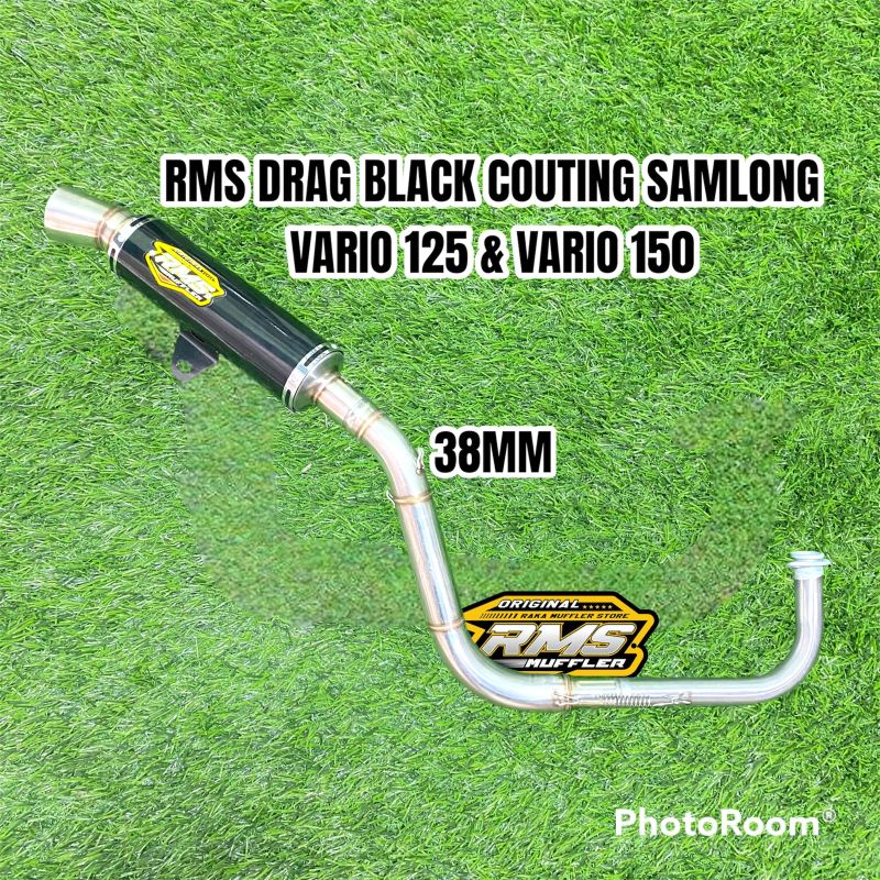 Jual KNALPOT VARIO 125 VARIO 150 SAMLONG BLACK COATING RMS MUFFLER