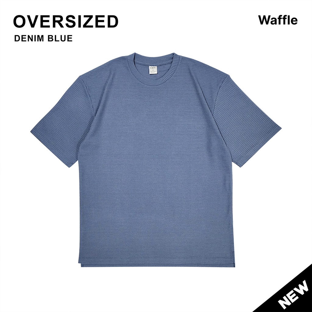 Old Tiralahilacha Helmut Oversized Waffle Sweatshirt In Blue