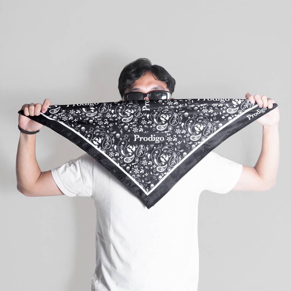 Jual Prodigo Slayer Bandana Ulos Motif 8 Paisley Scarf Syal Ikat Kepala Masker Penutup 