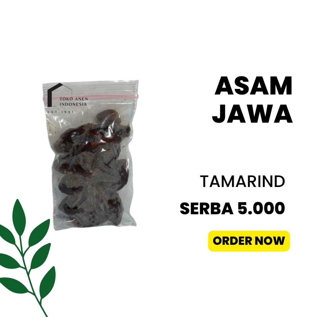 Jual Asam Jawa Tamarind 100gr Serba 5 000 Asam Jawa Asli Bumbu Masak