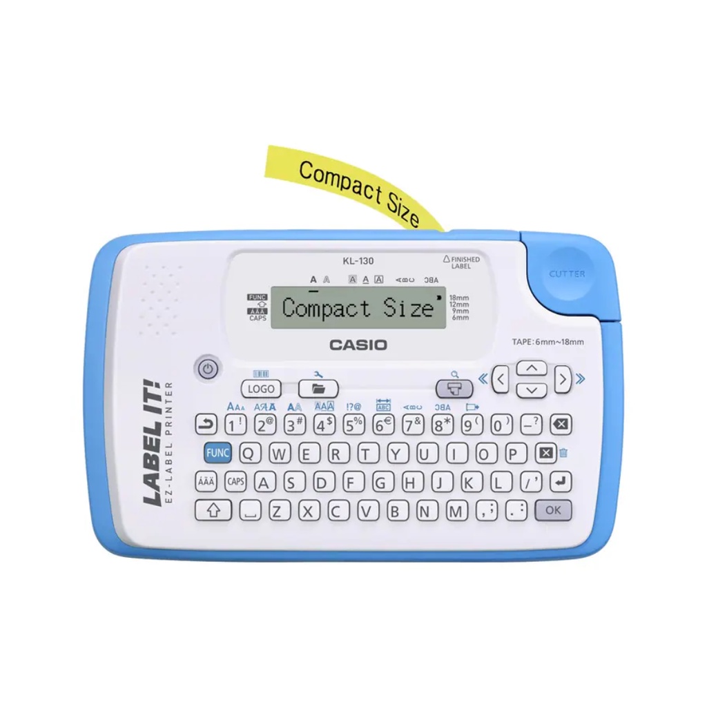 CASIO KL-130 - Cetak Label tulisan, simbol, angka - Label ukuran 6,9,12,18mm (3)