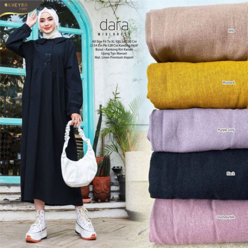 Jual DARA MIDI DRESS ORI BERLABEL ALILA READY SUPER BANYAAAAAK | Shopee ...