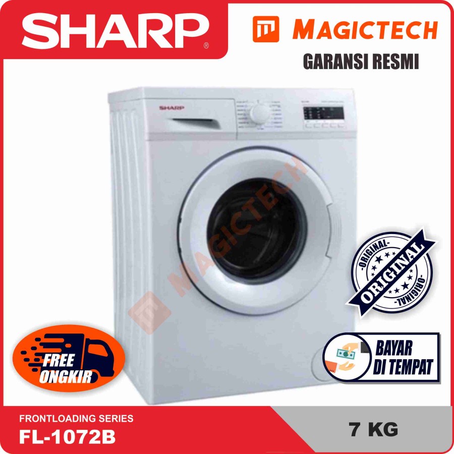 Jual MESIN CUCI SHARP 7KG FL-1072B FRONT LOADING / TABUNG DEPAN ...