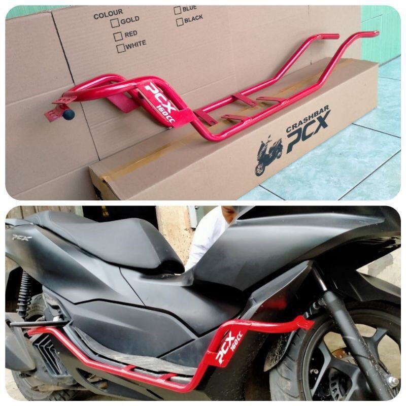 Jual Crashbar Honda Pcx Lokal Pritector Body Pcx Aksesoris Honda Pcx Shopee Indonesia