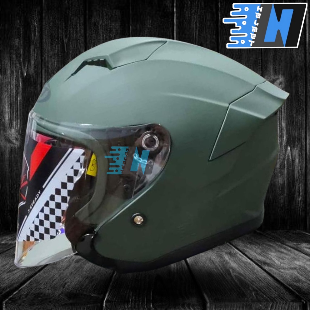 Jual GIFT SARGON HELM HALF FACE SINGGLE VISOR READY Shopee
