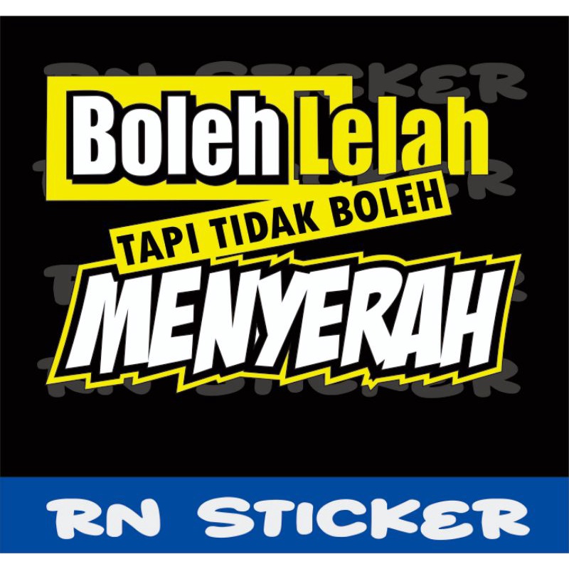 Jual STIKER MOBIL STICKER CUTTING KATA KATA BUAT KACA SAMPING TRUCK ...