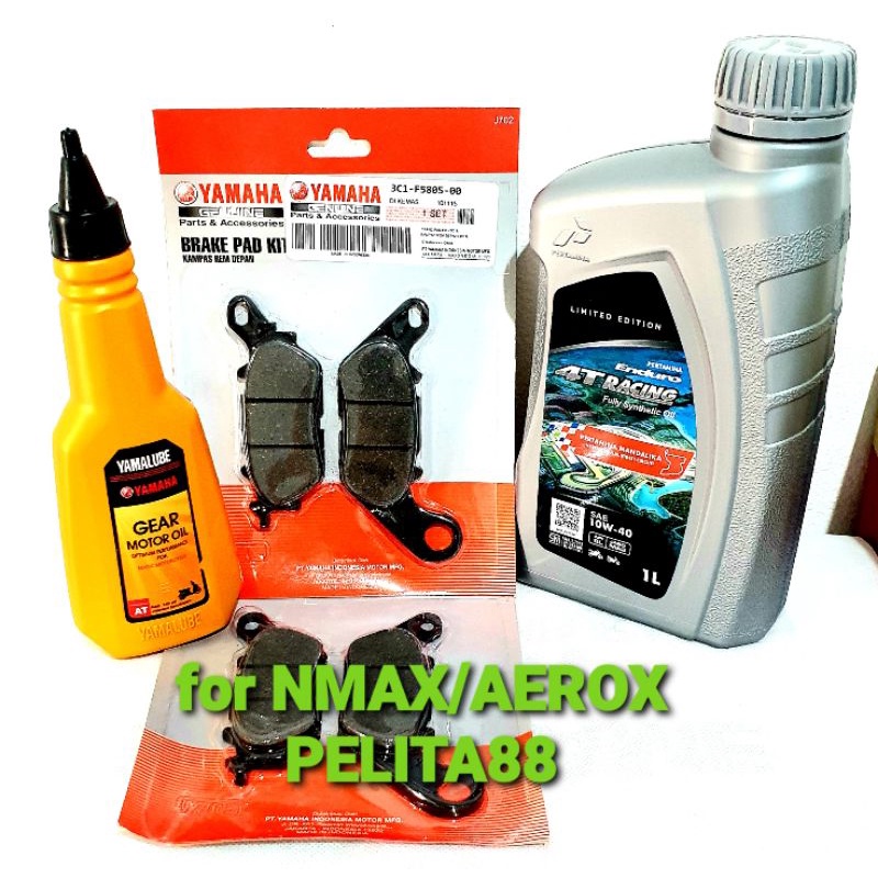 Jual PAKET SERVIS RINGAN OLI PERTAMINA ENDURO RACING 1L + OLI GEAR YAMALUBE 140ML + 1 SET BRAKE