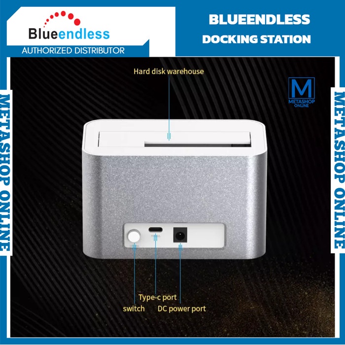 Jual BLUEENDLESS Docking Station Alumunium Type-C HDD SSD 2.5