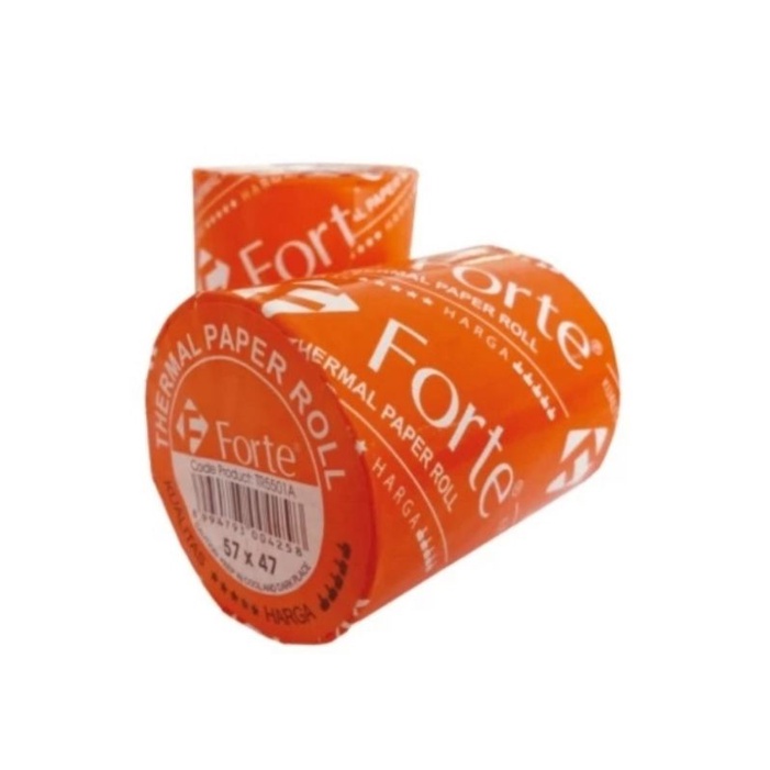 Jual Kertas Kasir Thermal Paper Roll Forte 57x36, 57x47 (10 roll ...