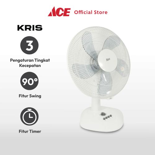 Jual Ace Kris 16 Inci Kipas Angin Meja 50 Watt Desk Fan Penyejuk Ruangan Kipas Baling Baling 9529