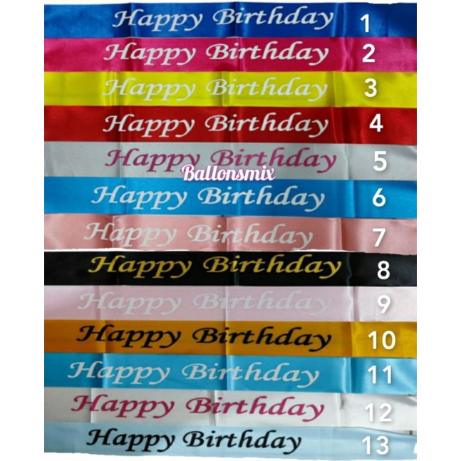 Jual Sash selempang birthday / Selempang Ulang Tahun | Shopee Indonesia