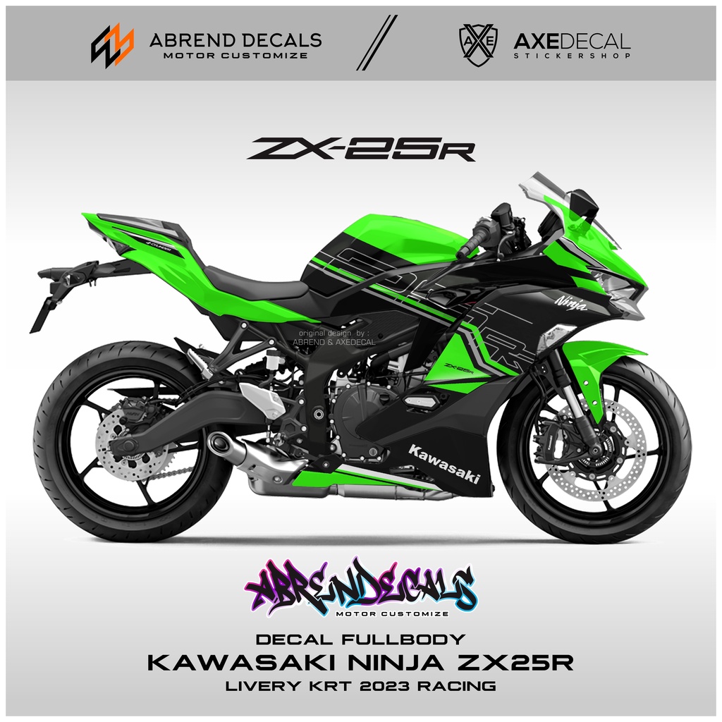 KAWASAKI ZX25R 2023モデル デカール ストライピング ステッカー