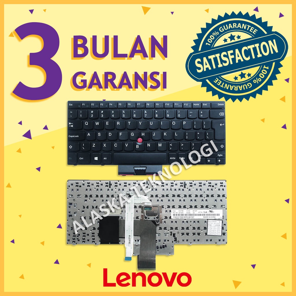 Clavier Filaire AZERTY Français Noir Pour Lenovo ThinkPad Edge E220/E120/X131E Etc. - Neuf