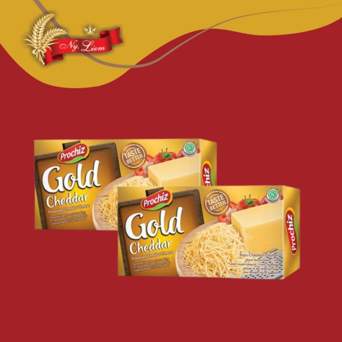 Jual PROCHIZ Gold Keju Cheddar Paket 2 X 160 Gram | Shopee Indonesia