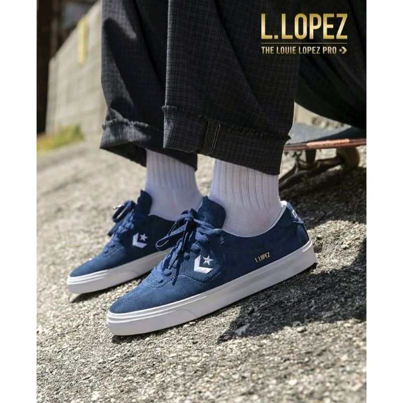 sepatu converse luis lopez full kulit suede size 39 44