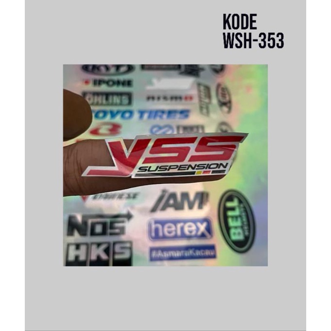 Jual Stiker Print Cut Hologram Sponsor Pack Racing Murah Isi 18 Random ...