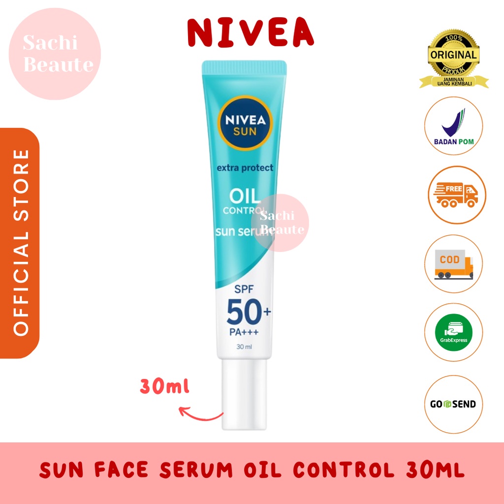 Jual Nivea Sun Face Protection Serum Spf 50 Pa Oil Control Instant Aura Sunscreen Sun 6805