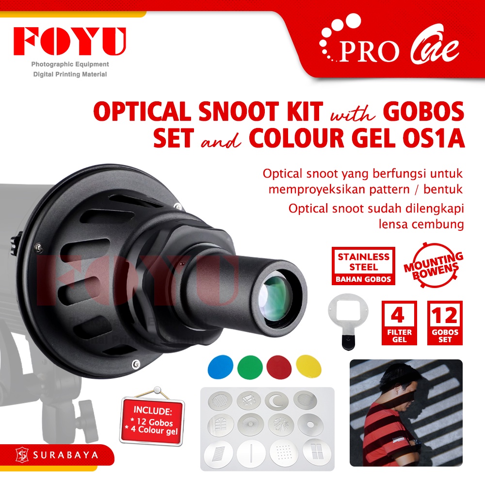 Jual Optical Snoot Kit Gobo Filter Warna Gobos Set Colour Gel Lensa