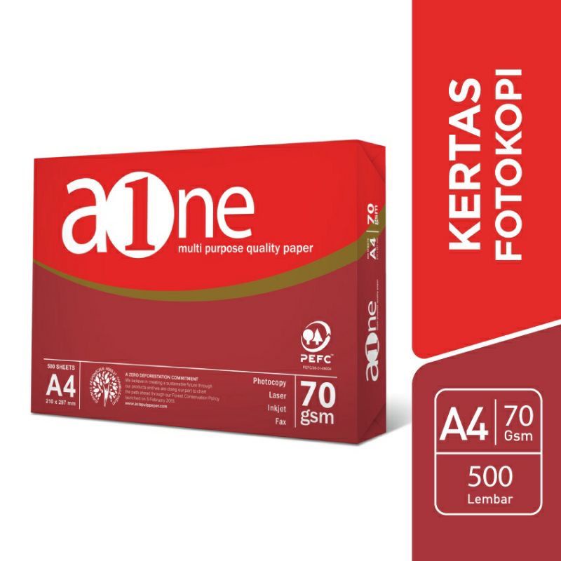 Jual Kertas Hvs A4 Aone A1 70 Gsm 1 Rim Kertas Print Fotocopy A One