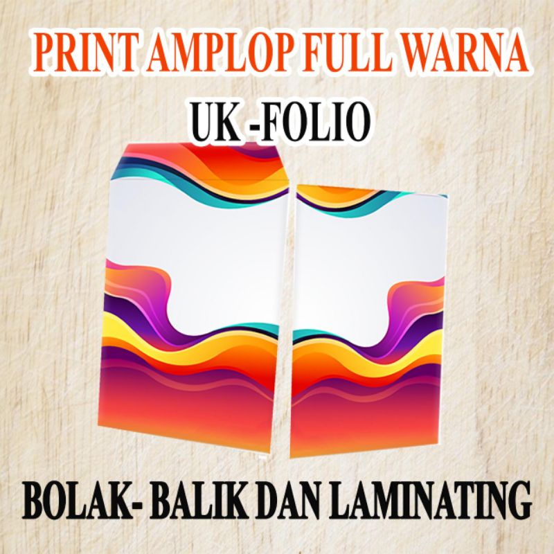 Jual PRINT AMPLOP FOLIO /A4 Full WARNA BOLAK-BALIK | Shopee Indonesia
