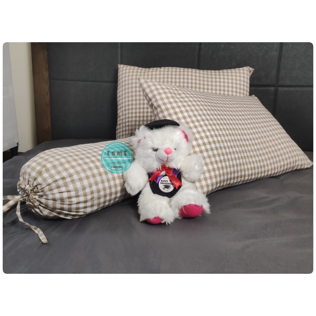 Jual Sarung BANTAL dan GULING TIDUR Polos Bahan Katun Halus Kekinian ...