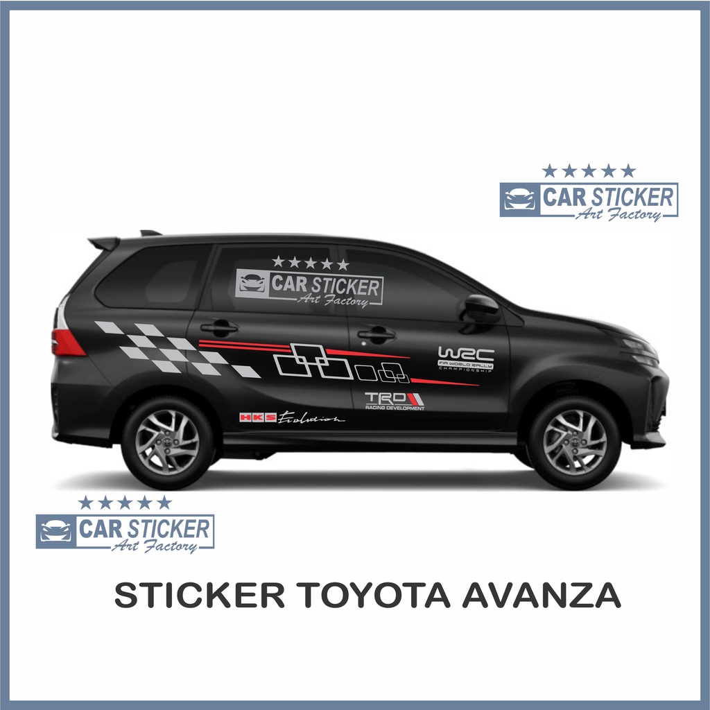 Jual AVANZA01 Sticker avanza stiker avanza stiker toyota avanza stiker ...