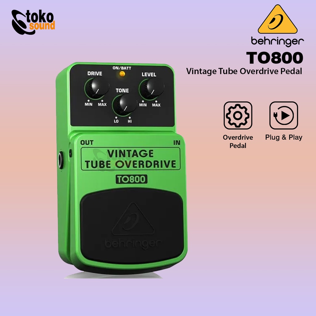 Jual Behringer TO800 Vintage Tube Overdrive Pedal | Shopee Indonesia