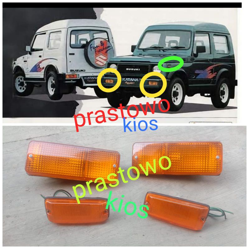 Jual Lampu Sein Sen Riting Bemper Samping Jimny Katana Shopee Indonesia