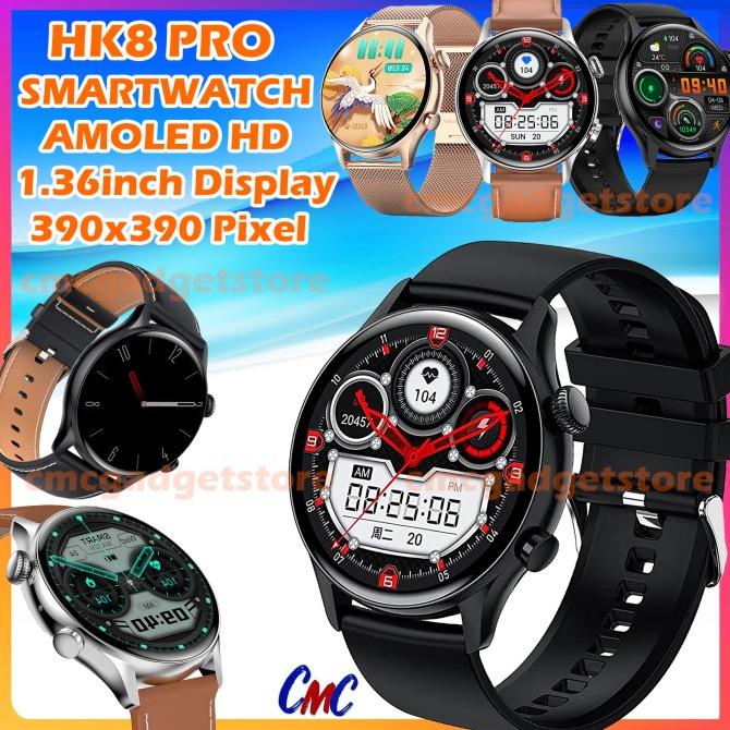 Jual HK8 Pro Smartwatch AMOLED 1.36inch Display Always On Display AOD