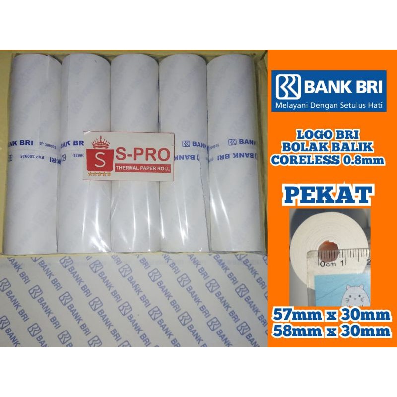 Jual Vsc Roll Kertas Struk Agen Brilink Bri Thermal Paper Roll X