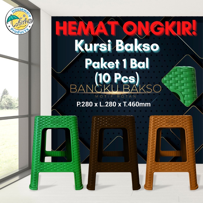 Jual Tabitha Paket 10 Pcs Kursi Bakso Bangku Bakso Kursi Cafe