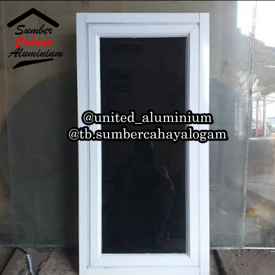 Jual JENDELA SWING JUNGKIT 1 DAUN L50 X T100 ALUMINIUM WINDOW SINGLE ...