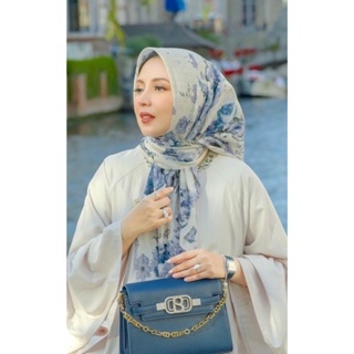 Jual Buttonscarves Blume Voile Square - Blue Shadow Original 2023