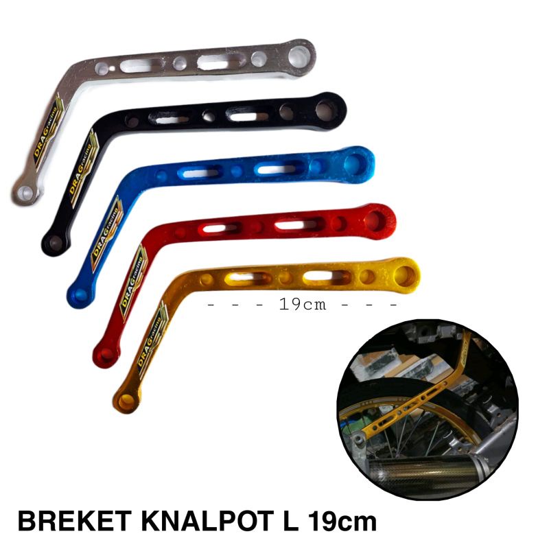 Jual Bracket L Knalpot Pangkon Panjang Cm Cm Aluminium Cnc Cm