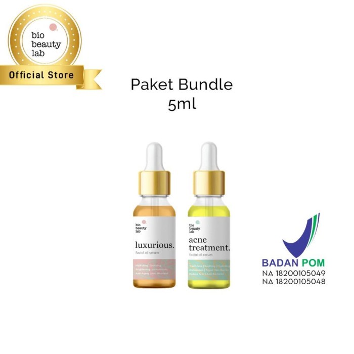 Jual Bio Beauty Lab Paket Bundle 5ml Luxurious & Acne Treatment 5ml