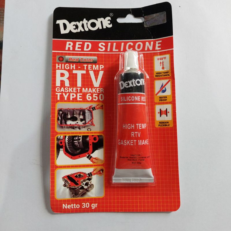 Jual LEM RED SILICONE LEM PAKING PACKING GASKET DEXTONE MERAH | Shopee ...
