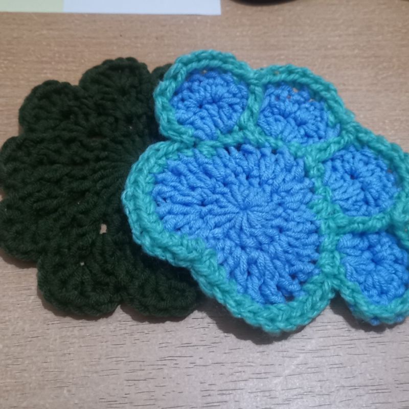 Jual Coaster Alas Tatakan Gelas Bahan Rajutan Crochet Milk Cotton ...