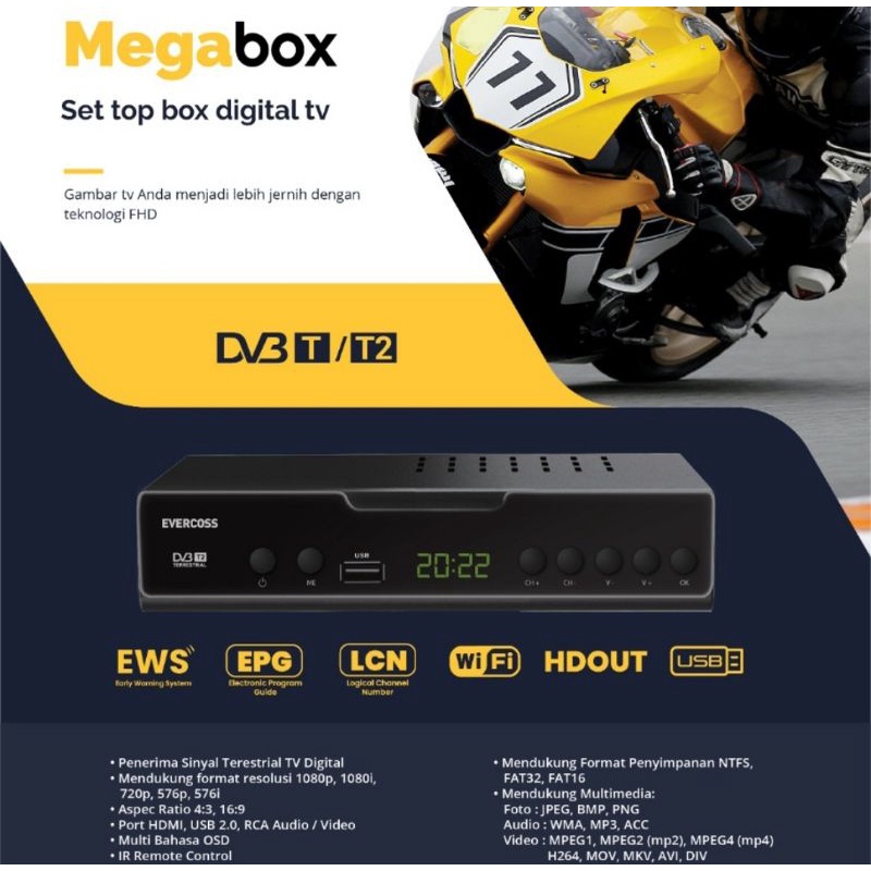 Jual STB Evercoss Mega Box | Shopee Indonesia