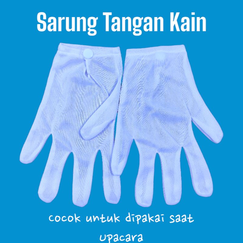 Jual Sarung Tangan Kain Putih Formal Pakai Kancing Shopee Indonesia