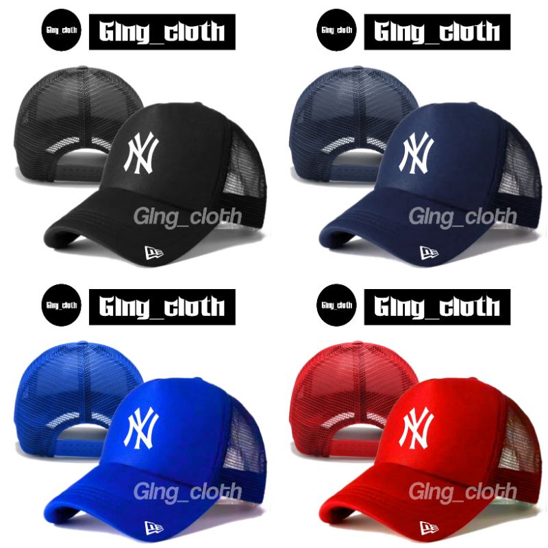 Jual Topi New York Trucker / Topi NY NE / Topi Jaring | Shopee Indonesia