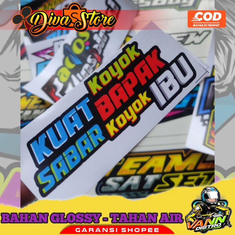 Jual stiker kuat koyok bapak | Shopee Indonesia