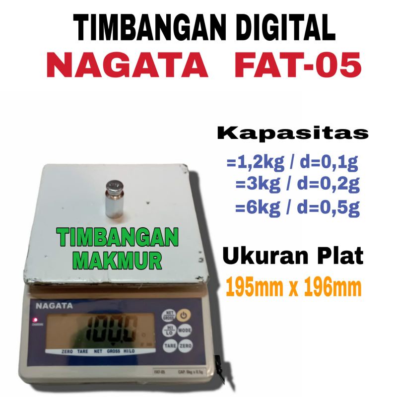 Jual Timbangan Digital NAGATA FAT 05 (AC/DC) | Shopee Indonesia