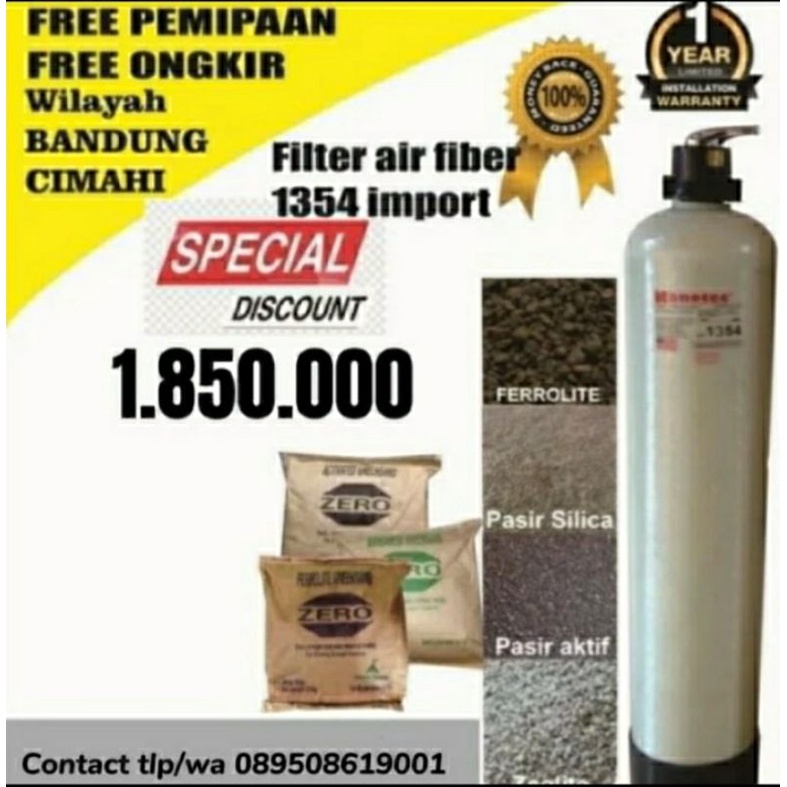 Jual tabung filter air sumur frp 1354 13in nanotec paket lengkap