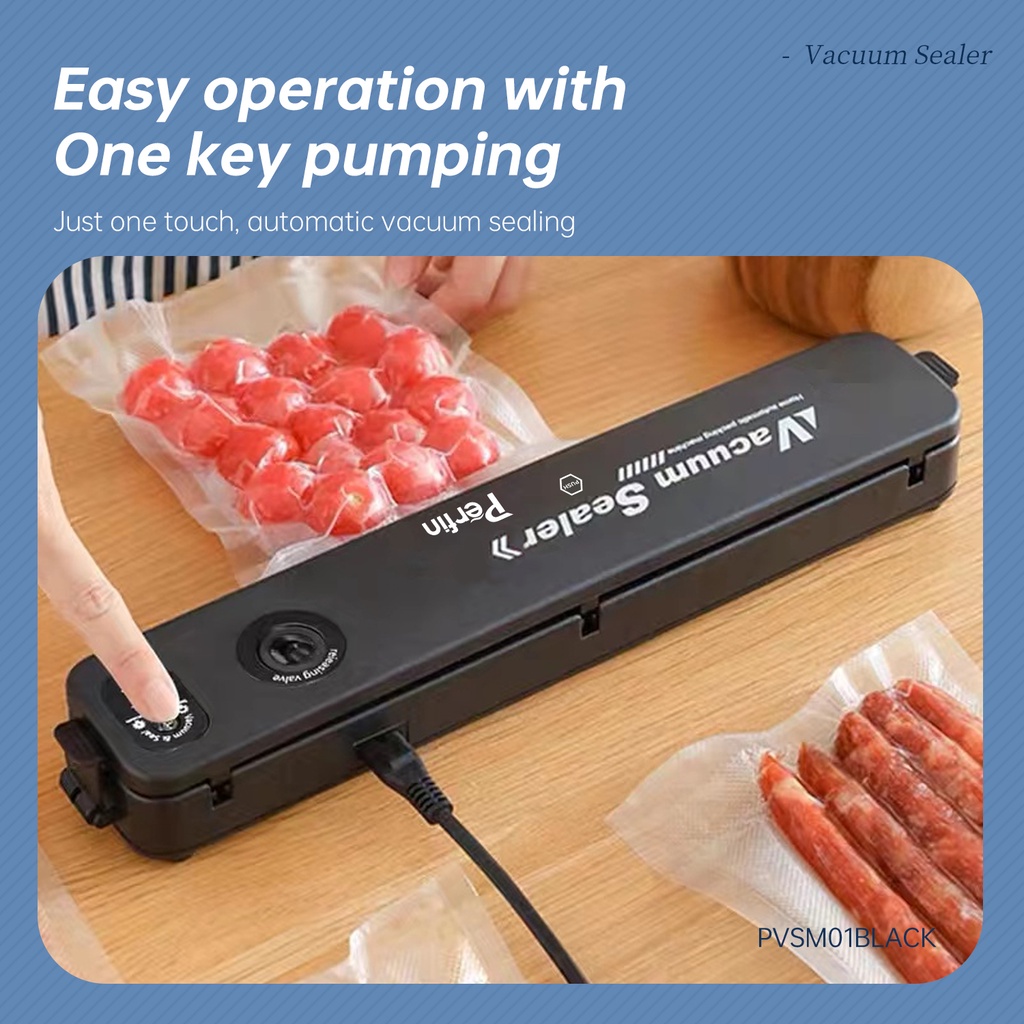Jual Perfin PVSM01BLACK Vacuum Sealer Makanan Food Packing Machine Tas ...