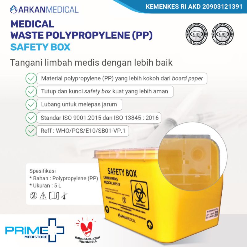 Jual Safety Box Medis Plastik 5 Liter | Shopee Indonesia